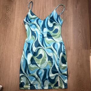 Liz sara swirl print dress